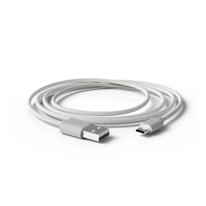 Cable Groovy Usb-A A Micro Usb Longitud 1 Mt Color Blanco 1