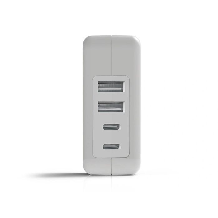 Cargador De Pared Groovy 2 Usb + 2 Usb-C 4.8A Color Blanco 2