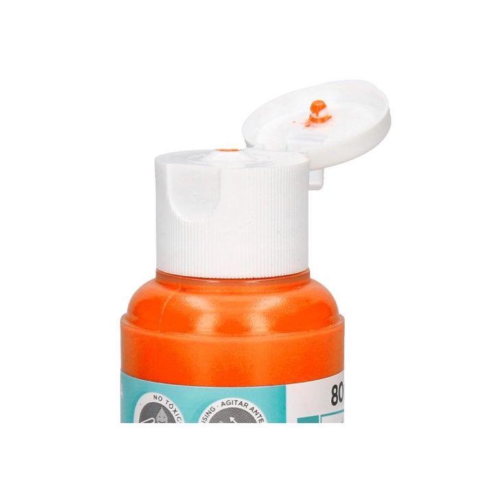 Pintura Acrilica Liderpapel Bote De 80 mL Naranja 2