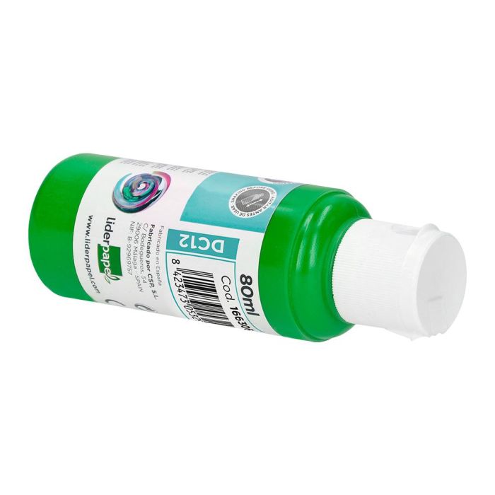 Pintura Acrilica Liderpapel Bote De 80 mL Verde 3