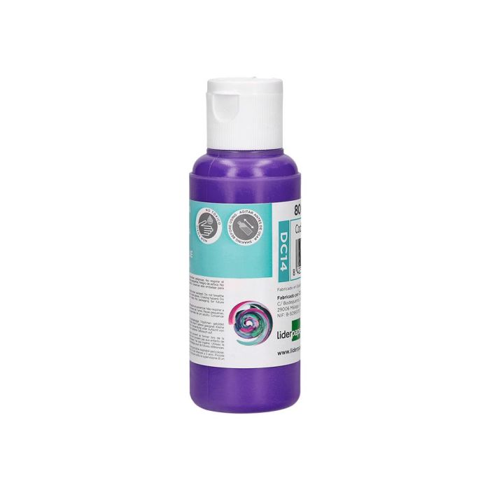 Pintura Acrilica Liderpapel Bote De 80 mL Violeta 1