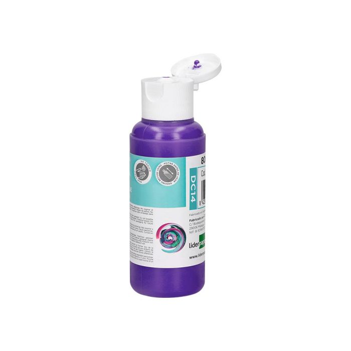 Pintura Acrilica Liderpapel Bote De 80 mL Violeta 2