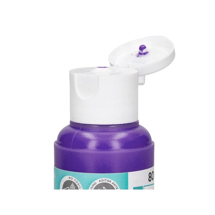 Pintura Acrilica Liderpapel Bote De 80 mL Violeta 3