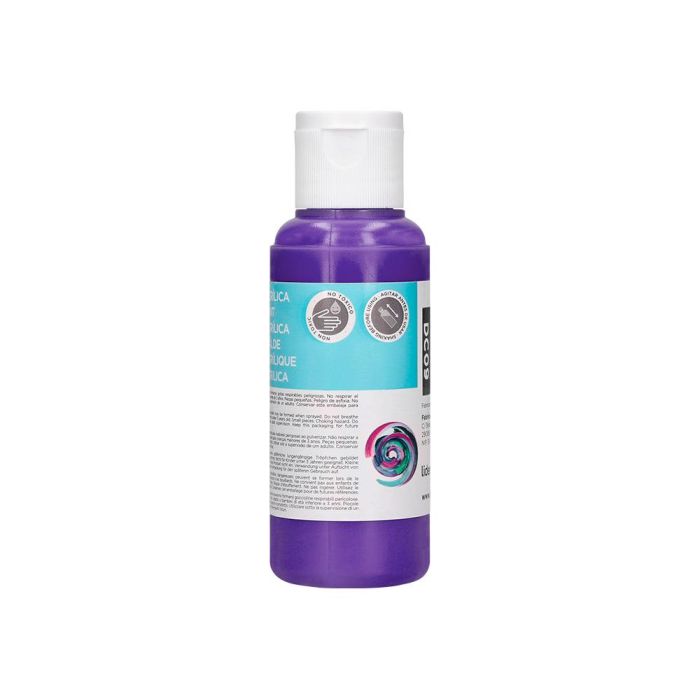 Pintura Acrilica Liderpapel Bote De 80 mL Violeta 4