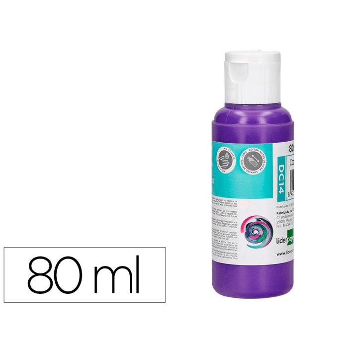 Pintura Acrilica Liderpapel Bote De 80 mL Violeta