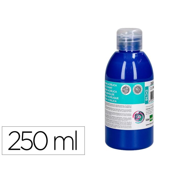 Pintura Acrilica Liderpapel Bote De 250 mL Azul Ultramar