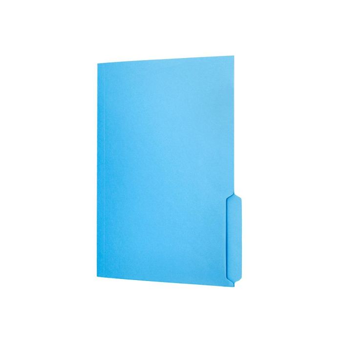 Subcarpeta Cartulina Liderpapel Folio Pestaña Inferior 240 gr-M2 Azul 50 unidades 4