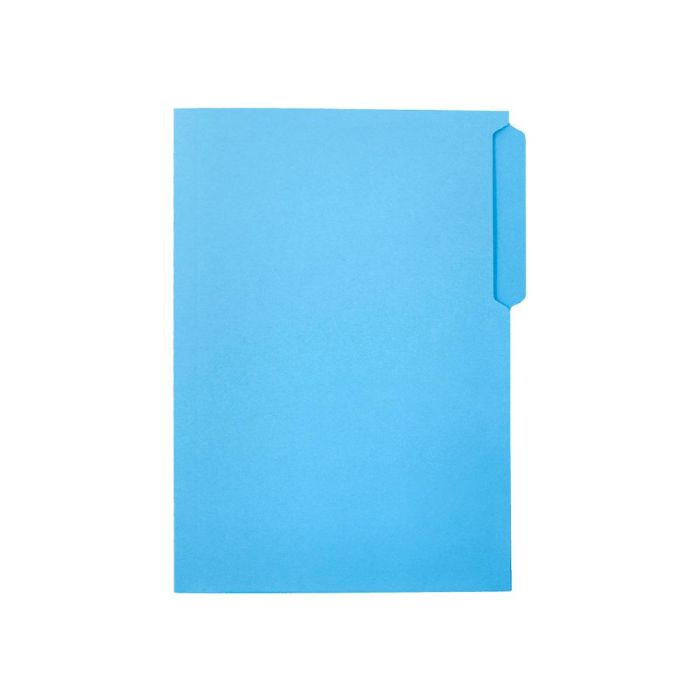 Subcarpeta Cartulina Liderpapel Folio Pestaña Superior 240 gr-M2 Azul 50 unidades 3