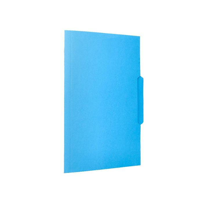 Subcarpeta Cartulina Liderpapel Folio Pestaña Central 240 gr-M2 Azul 50 unidades 3