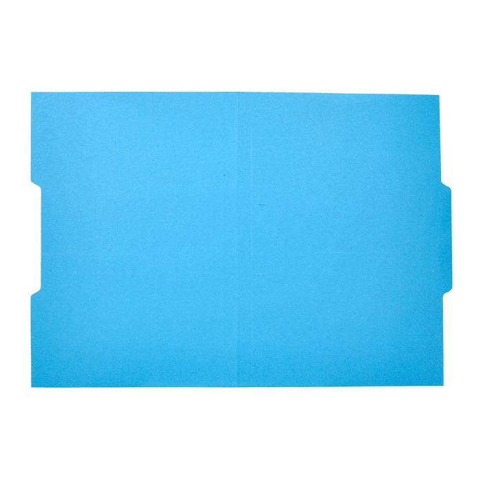 Subcarpeta Cartulina Liderpapel Folio Pestaña Central 240 gr-M2 Azul 50 unidades 6