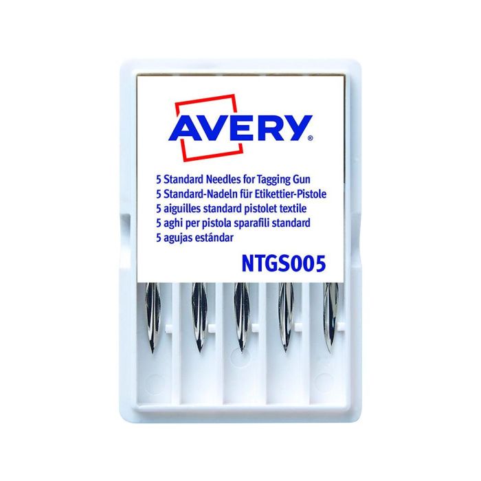 Repuesto De Aguja Avery Corta Estandar Base Plastico Para Pistola De Navetes Tgs005 Caja De 5 Unidades 3