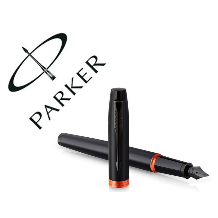 Pluma Parker Im Professionals Vibrant Orange Ring Plumin F En Estuche De Regalo