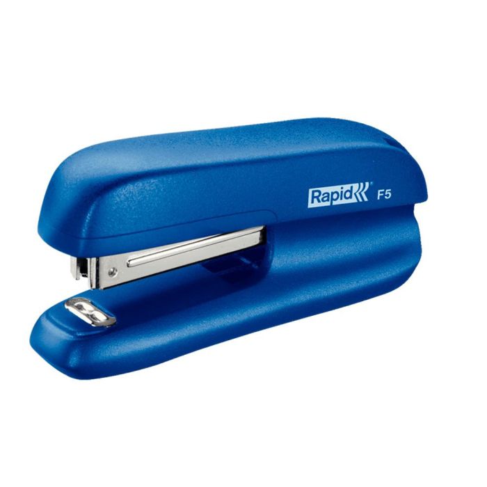 Grapadora Rapid F5 Mini Plastico Capacidad De Grapado 10 Hojas Usa Grapas N 10 Color Azul 1