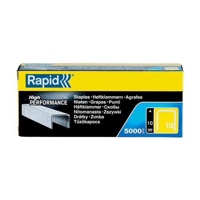 Grapas Rapid 13-10 mm Galvanizada Caja De 5000 Unidades 1