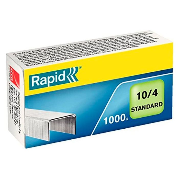 Grapas Rapid 10-4 mm Galvanizada Caja De 1000 Unidades 1