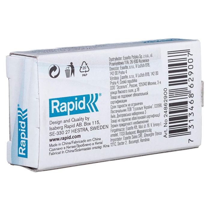 Grapas Rapid 10-4 mm Galvanizada Caja De 1000 Unidades 2