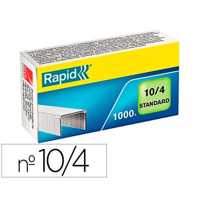 Grapas Rapid 10-4 mm Galvanizada Caja De 1000 Unidades