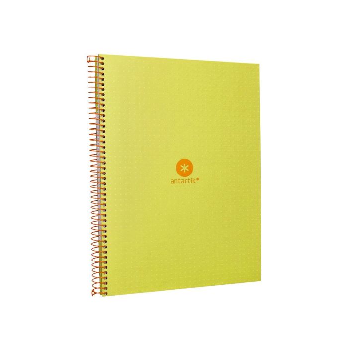 Cuaderno Espiral A4 Micro Antartik Dots Tapa Forrada 80H 90 gr Rayado Puntos 1 Banda 4 Taladros Amarillo 4