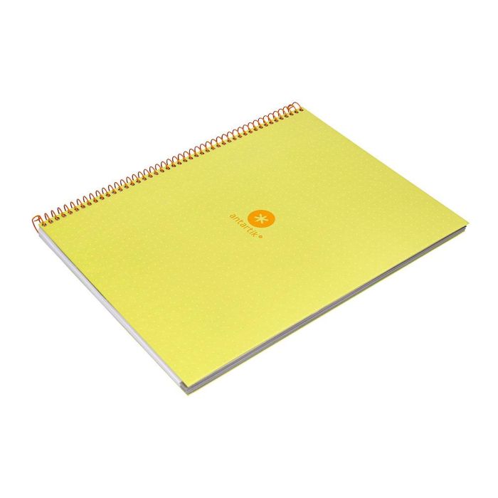 Cuaderno Espiral A4 Micro Antartik Dots Tapa Forrada 80H 90 gr Rayado Puntos 1 Banda 4 Taladros Amarillo 5