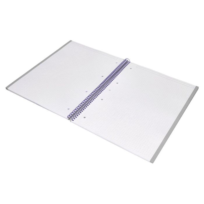 Cuaderno Espiral A4 Micro Antartik Dots Tapa Forrada 80H 90 gr Rayado Puntos 1 Banda 4 Taladros Rosa 5