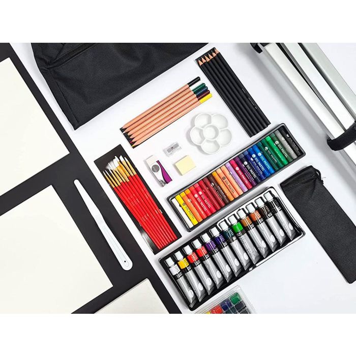 Set De Pinturas Daler Rowney 115 Piezas Con Caballete De Aluminio Plegable 457x73X584 mm 2