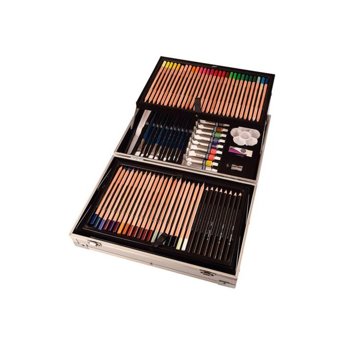 Maletin De Pinturas Daler Rowney Metalico 122 Piezas 347x94X240 mm 5