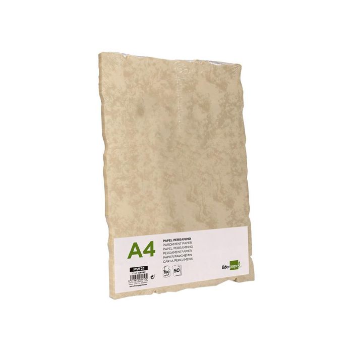 Papel Pergamino Liderpapel Din A4 Con Bordes 180 gr-M2 Color Crema Paquete De 50 Hojas 7