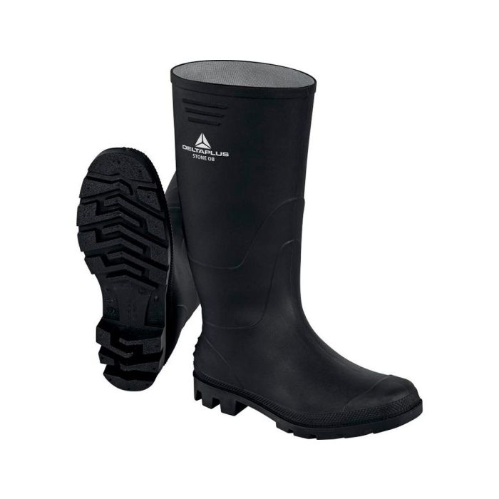 Botas Deltaplus De Seguridad Stone Pvc Negro Suela De Tacos Talla 39 1