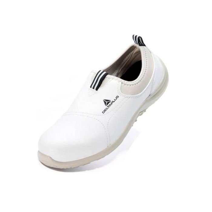 Zapatos De Seguridad Deltaplus Microfibra Pu Suela Pu Mono-Densidad Color Blanco Talla 37 1