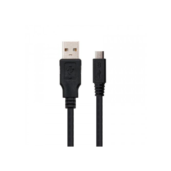 Cable USB 2.0 A a Micro USB B NANOCABLE 10.01.0501 (1,8 m) Negro 1