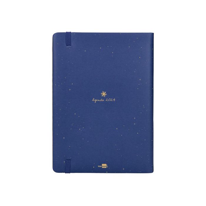 Agenda Encuadernada Liderpapel Efira A5 2024 Dia Pagina Colores Surtidos Papel 70 gr 12 unidades