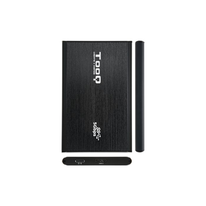 TooQ TQE-2529B caja para disco duro externo Carcasa de disco duro/SSD Negro 2.5" 2