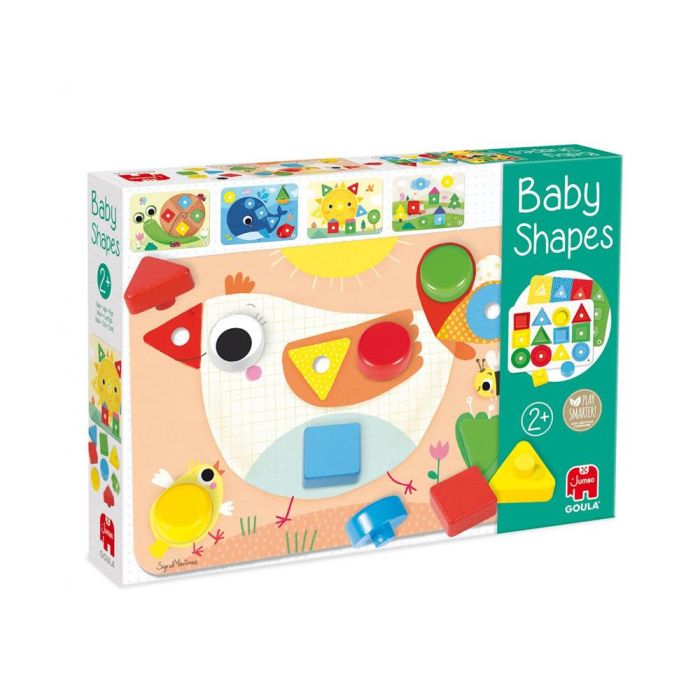 Puzzle baby shapes. aprende las formas y los colores encajando.goula