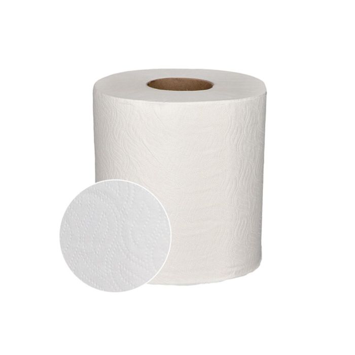 Papel Secamanos Bunzl Greensource 2 Capas Celulosa Blanca 200 mm X 150 Mt Paquete De 6 Rollos 2