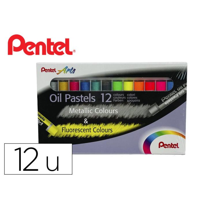 Lapices Pentel Oil Pastel Caja De 6 Colores Metalicos Y 6 Colores Fluorescente Lapices Pentel Oil Pastel Caja De 6 Colores Metalicos Y 6 Colores Fluorescente