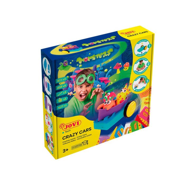 Juego Jovi Plastilina Jovitech Crazy Cars Monsters Kit