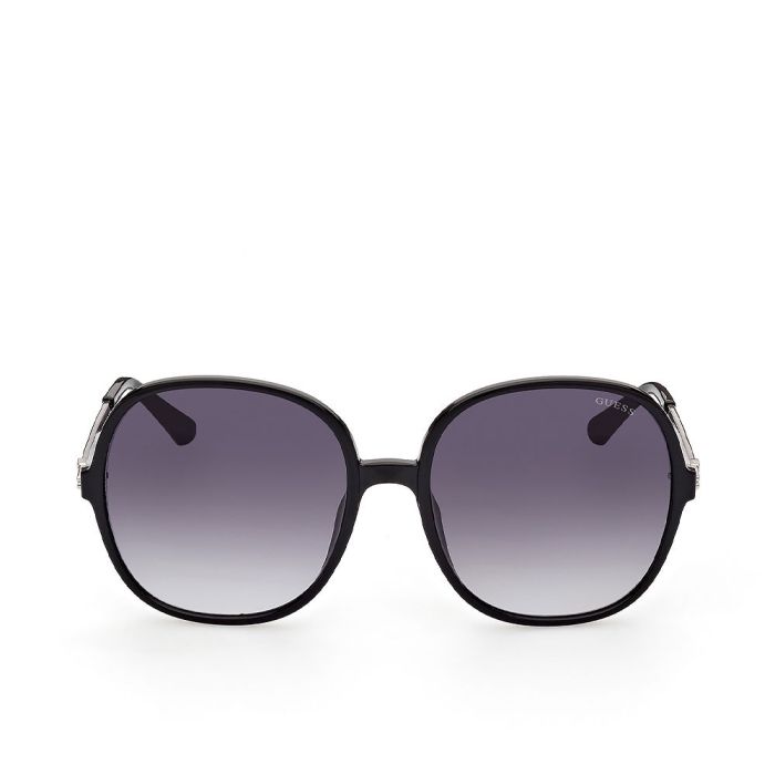 Guess GU7844 01B Gafas de Sol Redondas para Mujer, Montura Acetato Negro Brillo, Cristales Gradient Smoke 59mm Guess GU7844 01B Gafas de Sol Redondas para Mujer, Montura Acetato Negro Brillo, Cristales Gradient Smoke 59mm