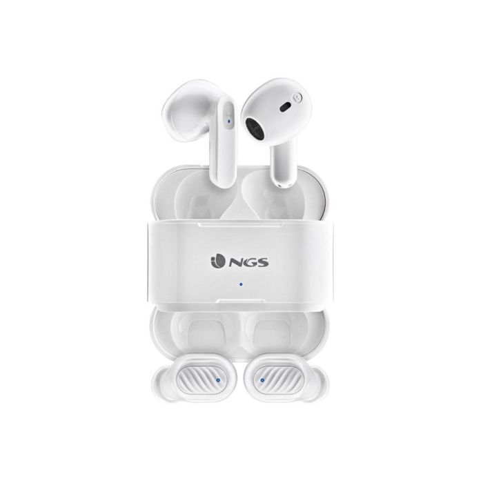 Auriculares Bluetooth NGS Ártica Duo con estuche de carga/ Autonomía 5h/ Blancos