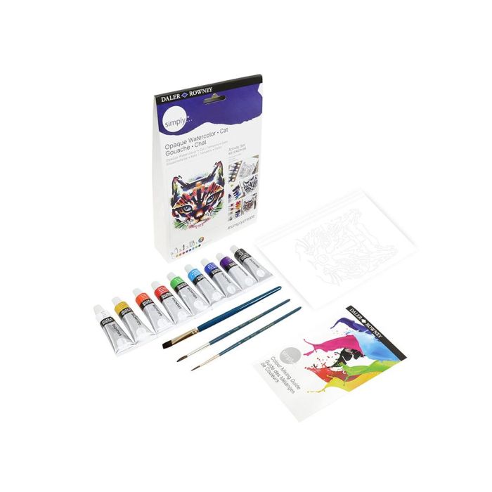 Set Pintura Gouache Daler Rowney Simply Activity 1