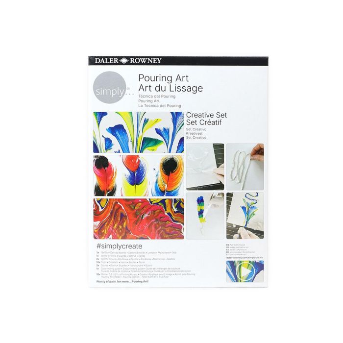 Set De Pintura Daler Rowney Simply Creativo Pouring