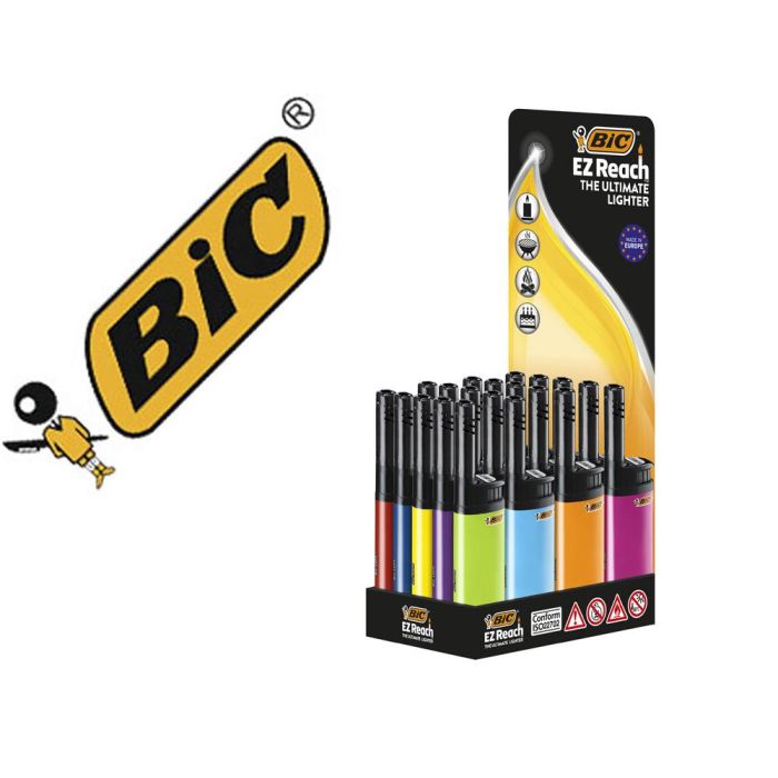 Encendedor Bic Ez Reach J30 Colores Surtidos 20 unidades