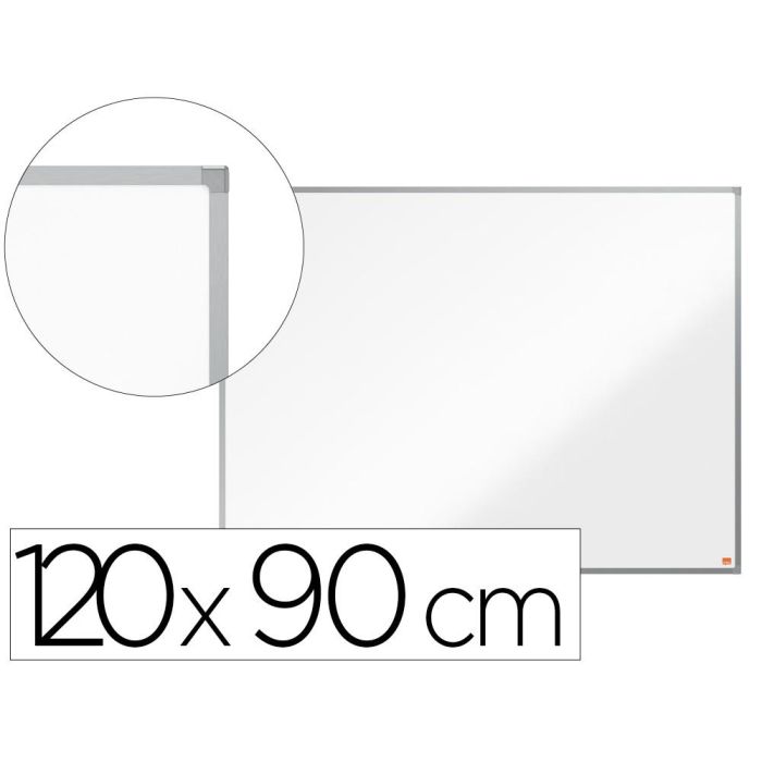 Pizarra magnética Nobo 1905211 120 x 90 cm Blanco Plateado