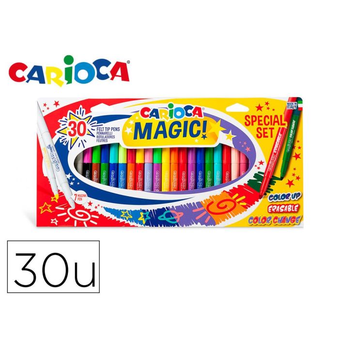 Carioca Rotuladores Mágicos Colores Surtidos Estuche 30 Ud