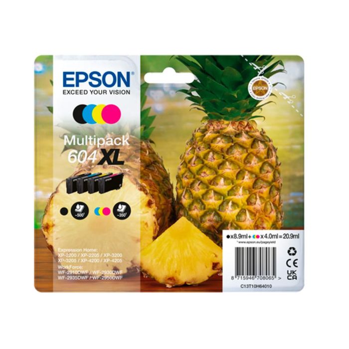 Ink-Jet Epson 604XL Expression Home Xp-2200 - 2205 - 3200 - 3205 - 4200 - 4205 - Wf-2910 Series Pack De 1