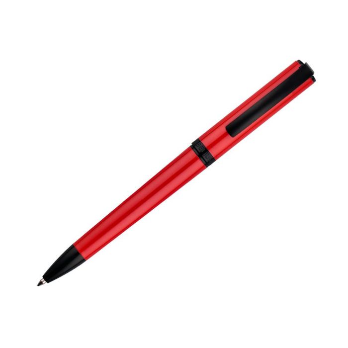 Boligrafo Belius Turbo Aluminio Color Rojo Y Negro Tinta Azul Caja De Diseño 5