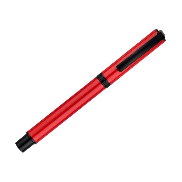 Roller Belius Turbo Aluminio Color Rojo Y Negro Tinta Azul Caja De Diseño 5