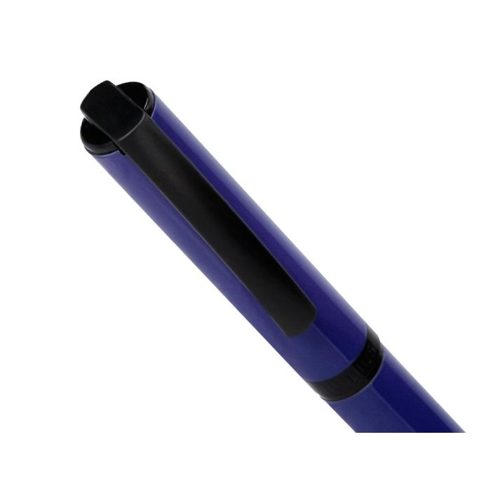 Boligrafo Belius Turbo Aluminio Color Azul Y Negro Tinta Azul Caja De Diseño 7