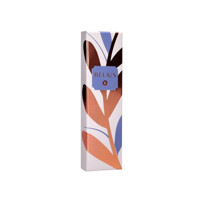 Boligrafo Belius Rose Aluminio Color Azul Electrico-Oro Rosa Tinta Azul Caja De Diseño 2