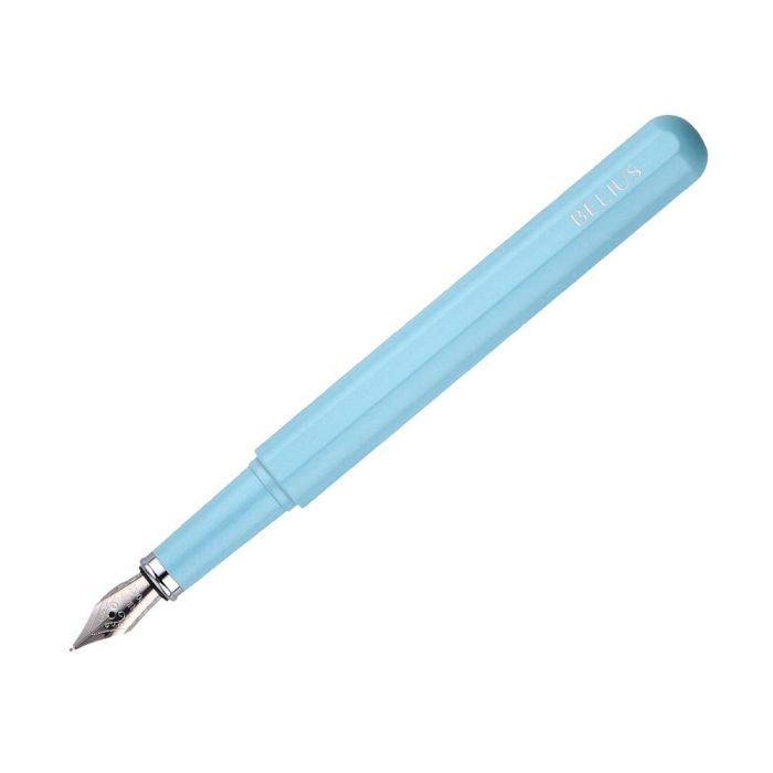 Pluma Y Funda De Similpiel Belius Space B Color Minimalista Azul Tinta Azul Caja De Diseño 8