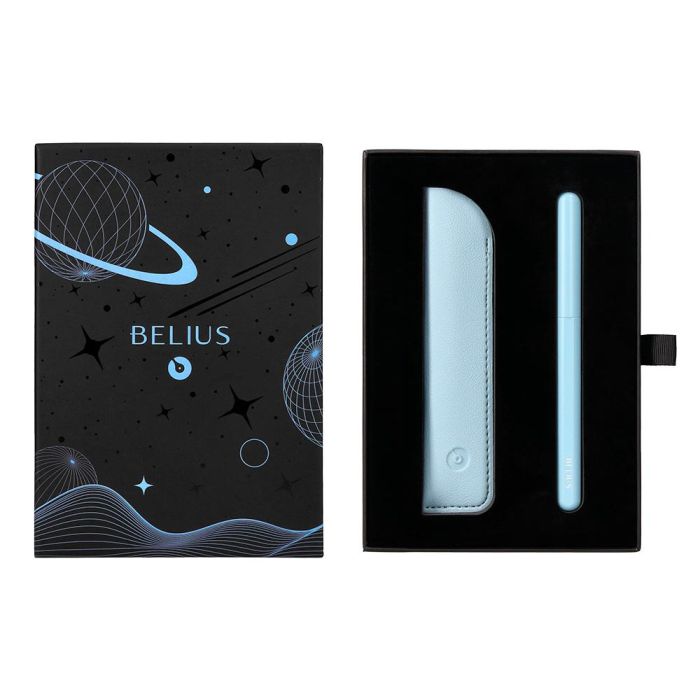 Pluma Y Funda De Similpiel Belius Space B Color Minimalista Azul Tinta Azul Caja De Diseño 3